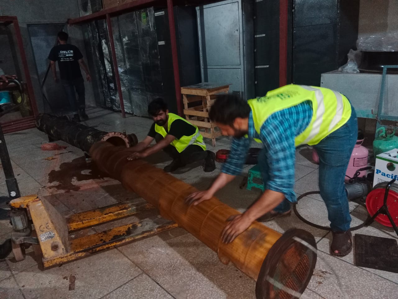 Heat exchanger manufacturing job 1 — real BEC workshop, Lahore